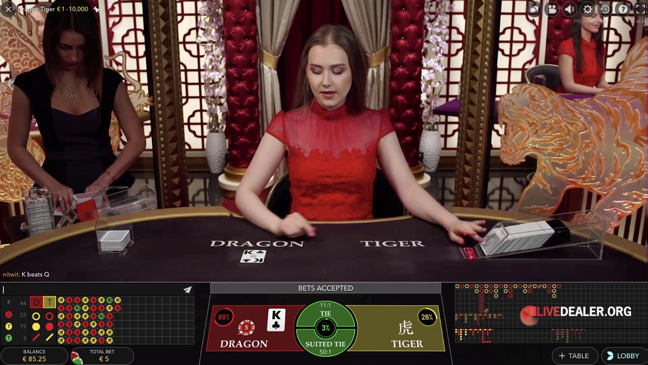 Dragon Tiger Online: Fast Two-Card Showdown & Tie Bet Odds Postcard