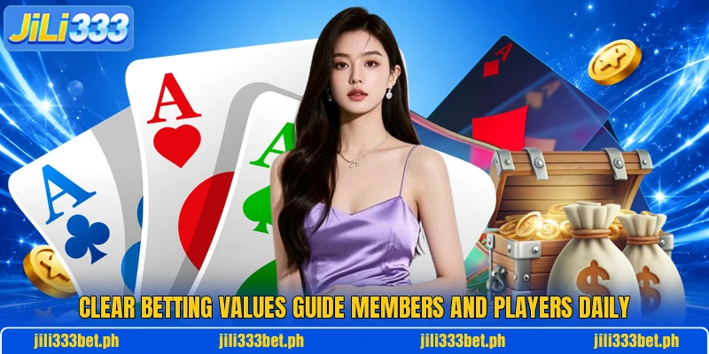 Clear betting values guide members and players daily