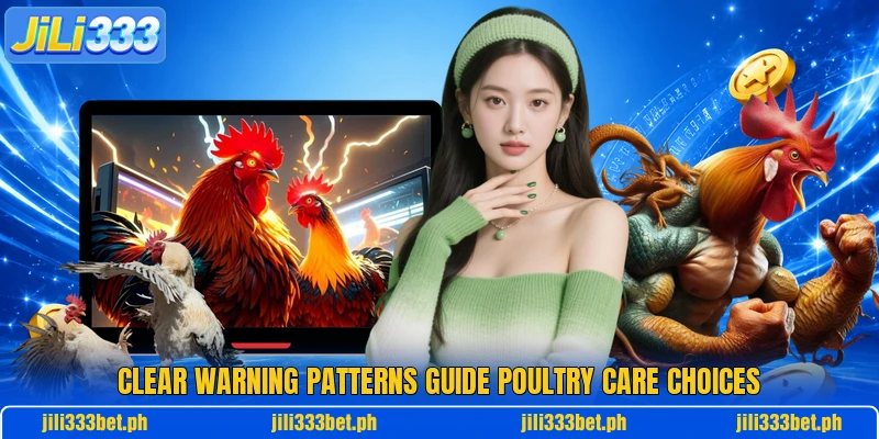 Clear warning patterns guide poultry care choices