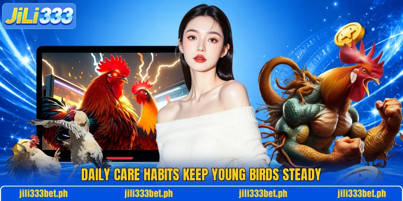Daily care habits keep young birds steady Daily care habits keep young birds steady