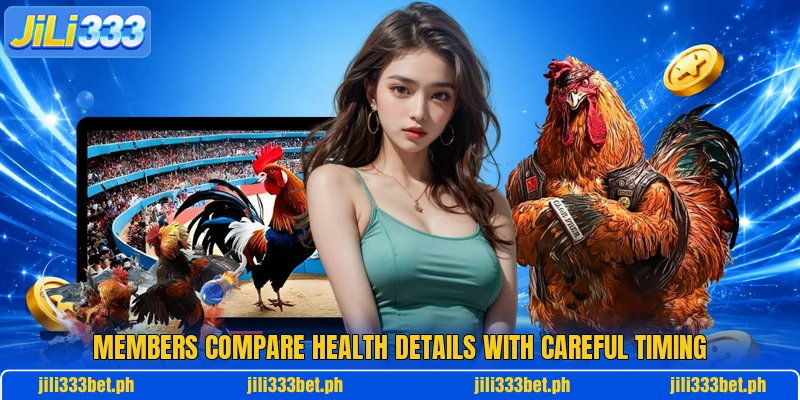 Members compare health details with careful timing Members compare health details with careful timing