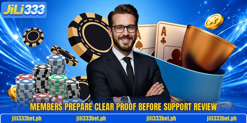 Members prepare clear proof before support review Members prepare clear proof before support review