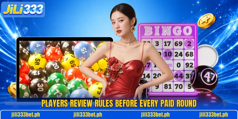 Players review rules before every paid round