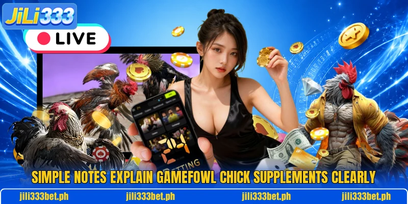 Simple notes explain gamefowl chick supplements clearly