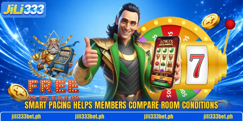 Smart pacing helps members compare room conditions